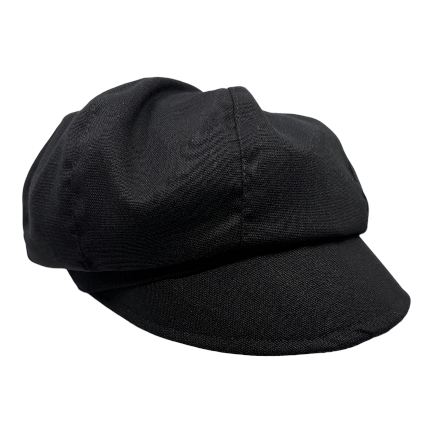 HEIDI (noir) | Casquette gavroche en lin