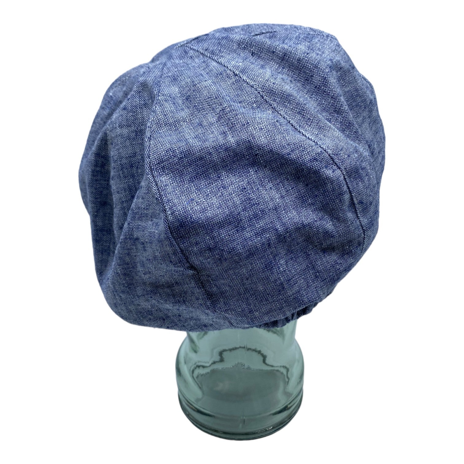 HEIDI ( bleu ) | Casquette gavroche en lin - Geneviève Dostaler