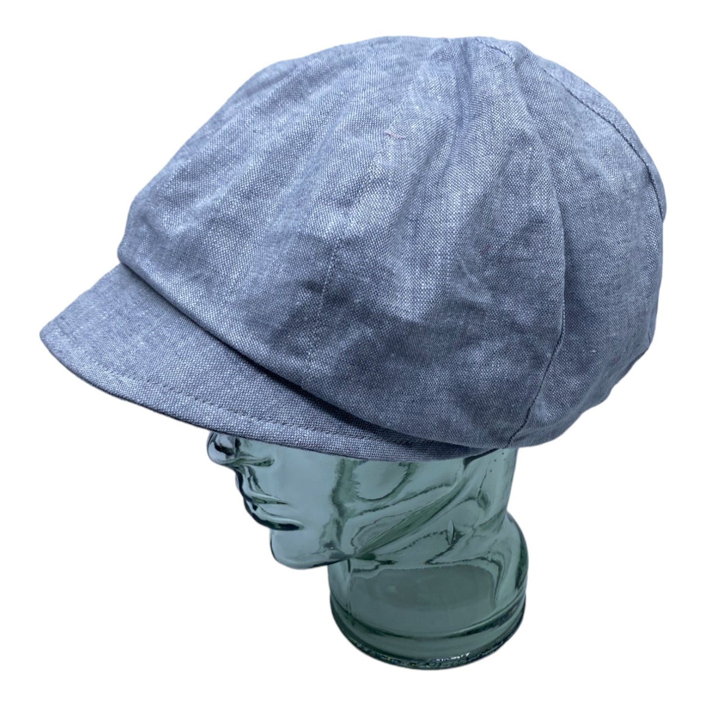 HEIDI ( gris ) | Casquette gavroche en lin - Geneviève Dostaler