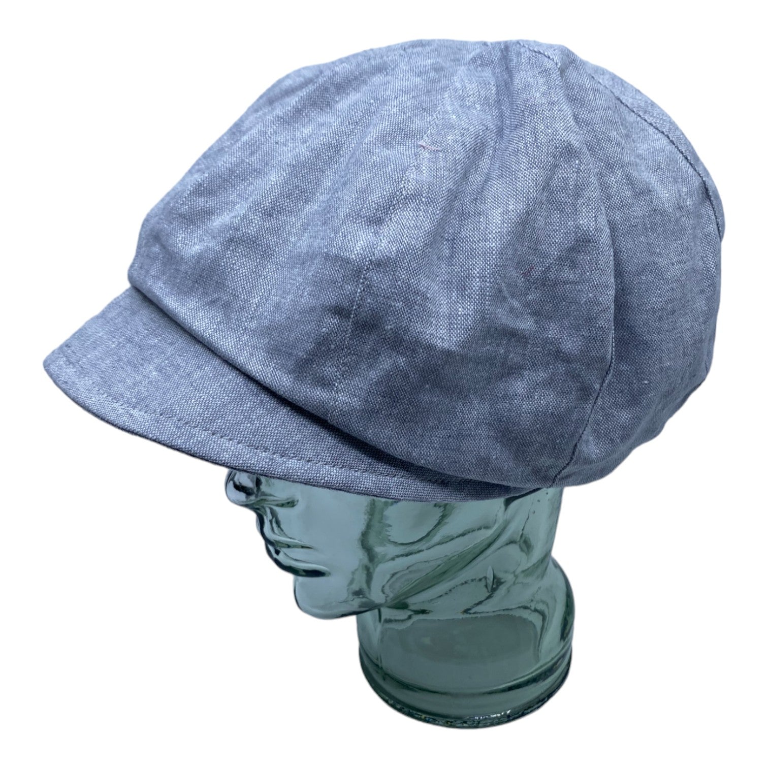 HEIDI ( gris ) | Casquette gavroche en lin - Geneviève Dostaler