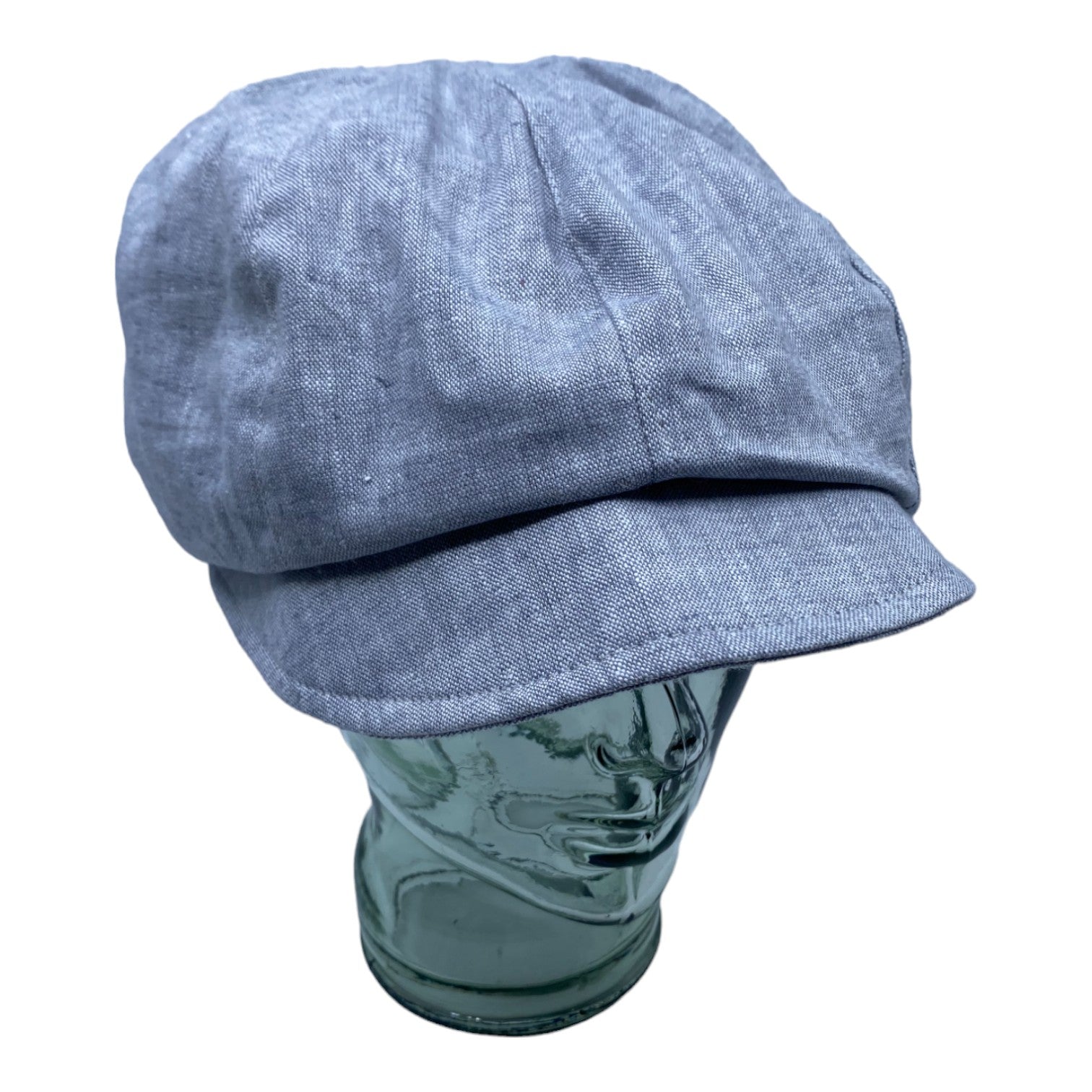 HEIDI ( gris ) | Casquette gavroche en lin - Geneviève Dostaler