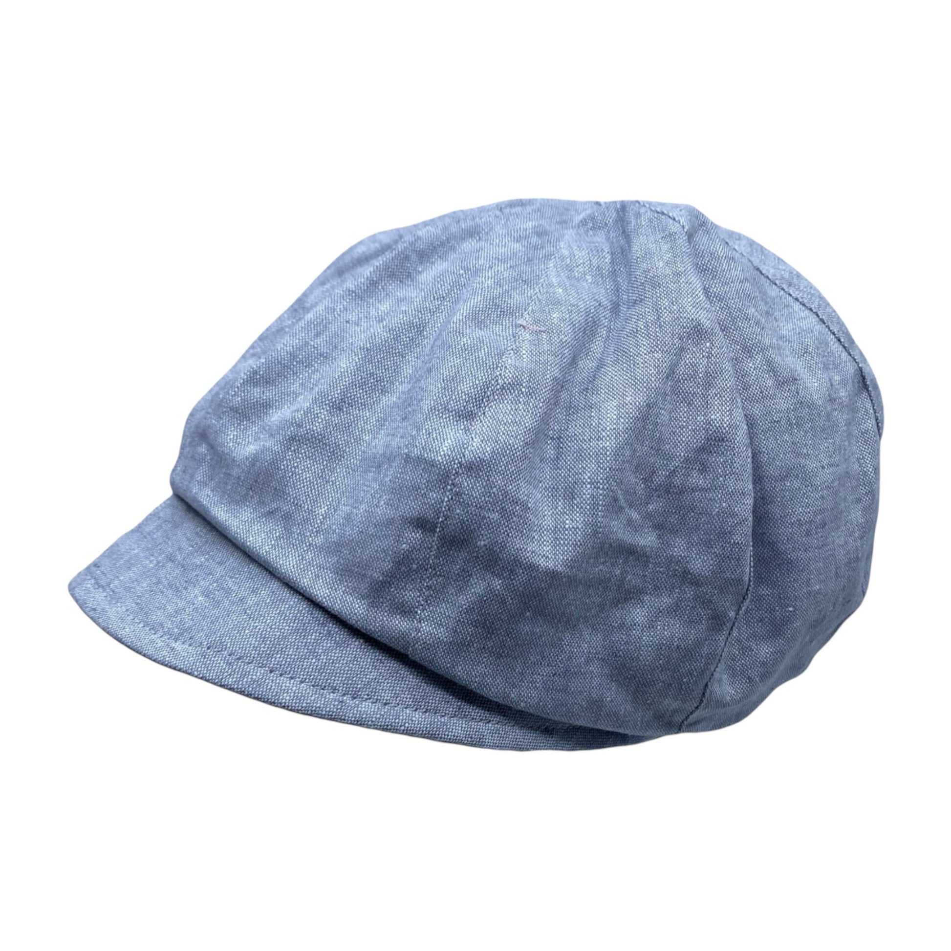 HEIDI ( gris ) | Casquette gavroche en lin - Geneviève Dostaler