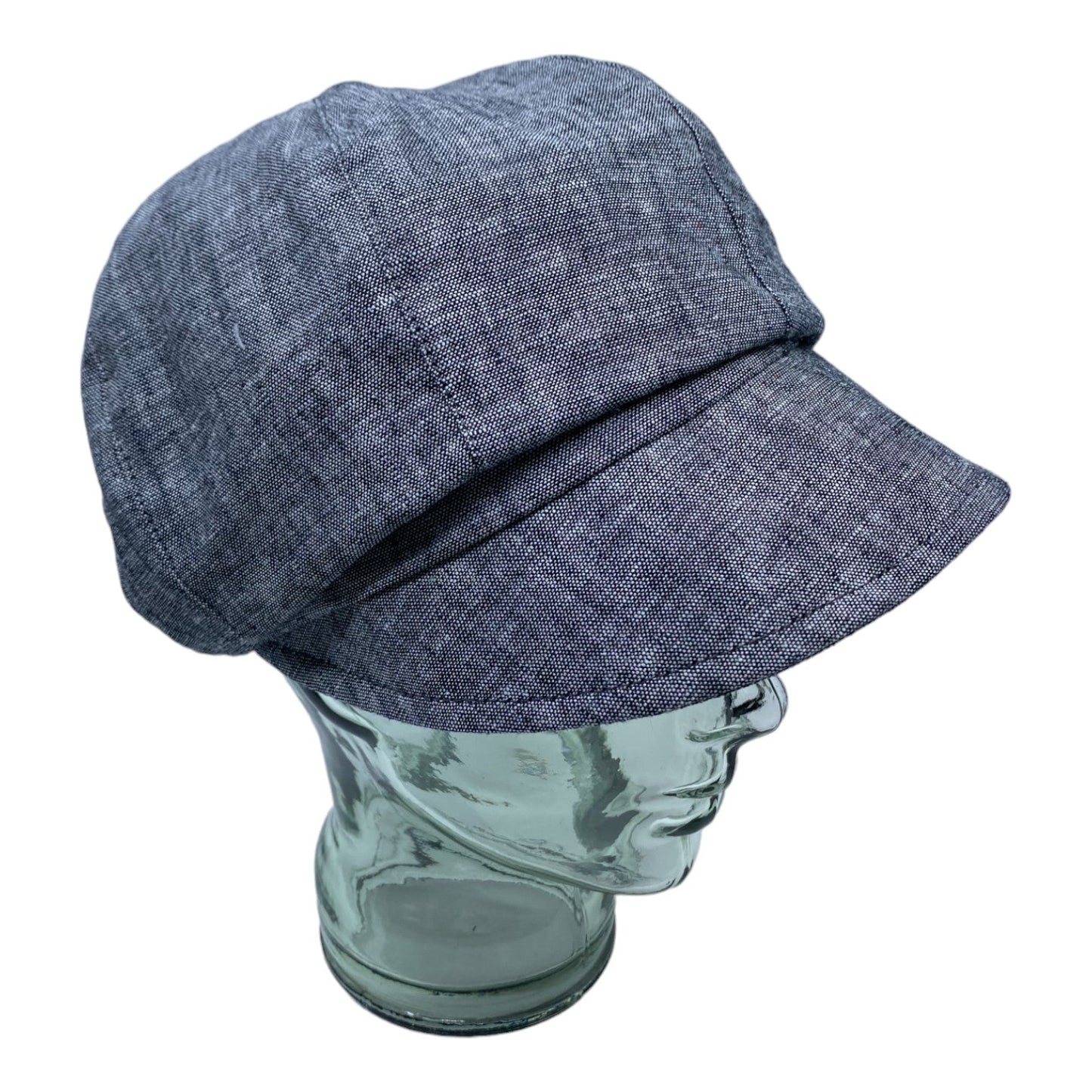 HEIDI ( noir ) | Casquette gavroche en lin - Geneviève Dostaler