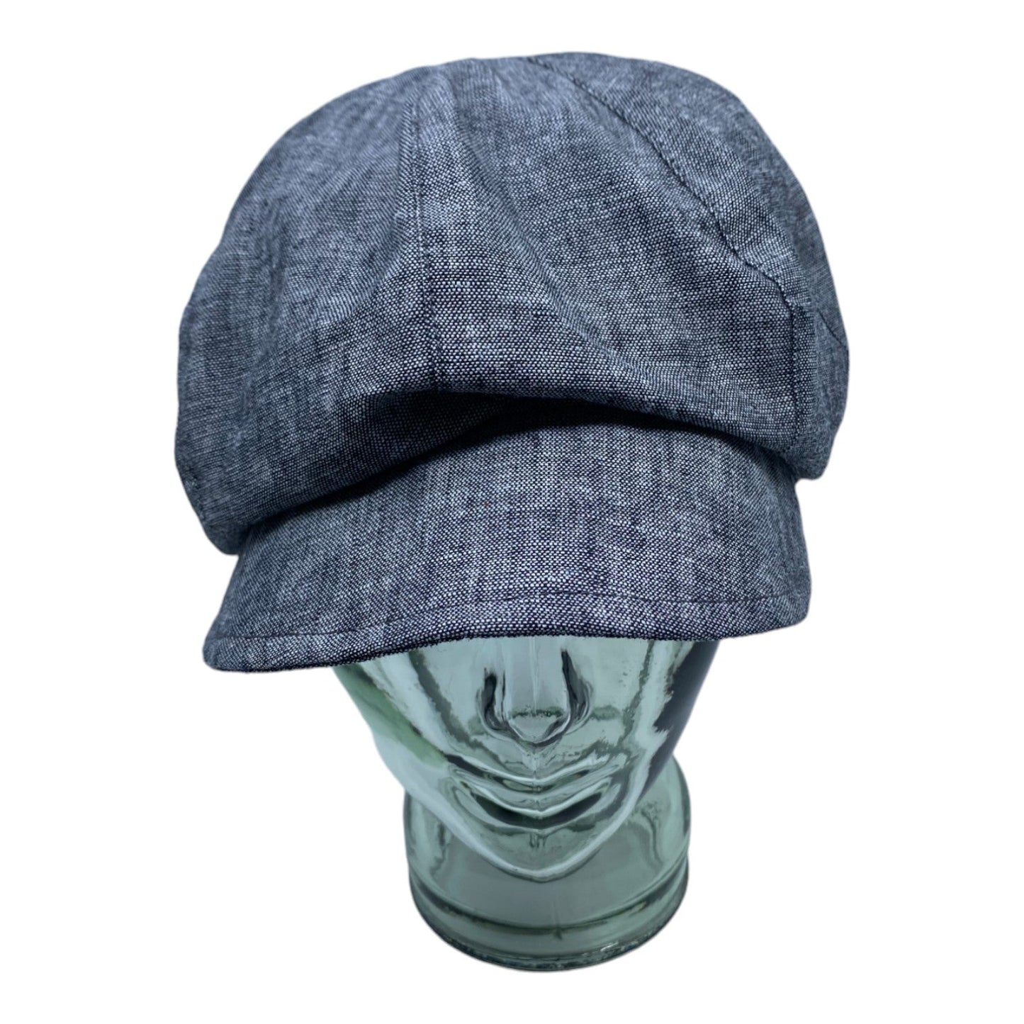 HEIDI ( noir ) | Casquette gavroche en lin - Geneviève Dostaler