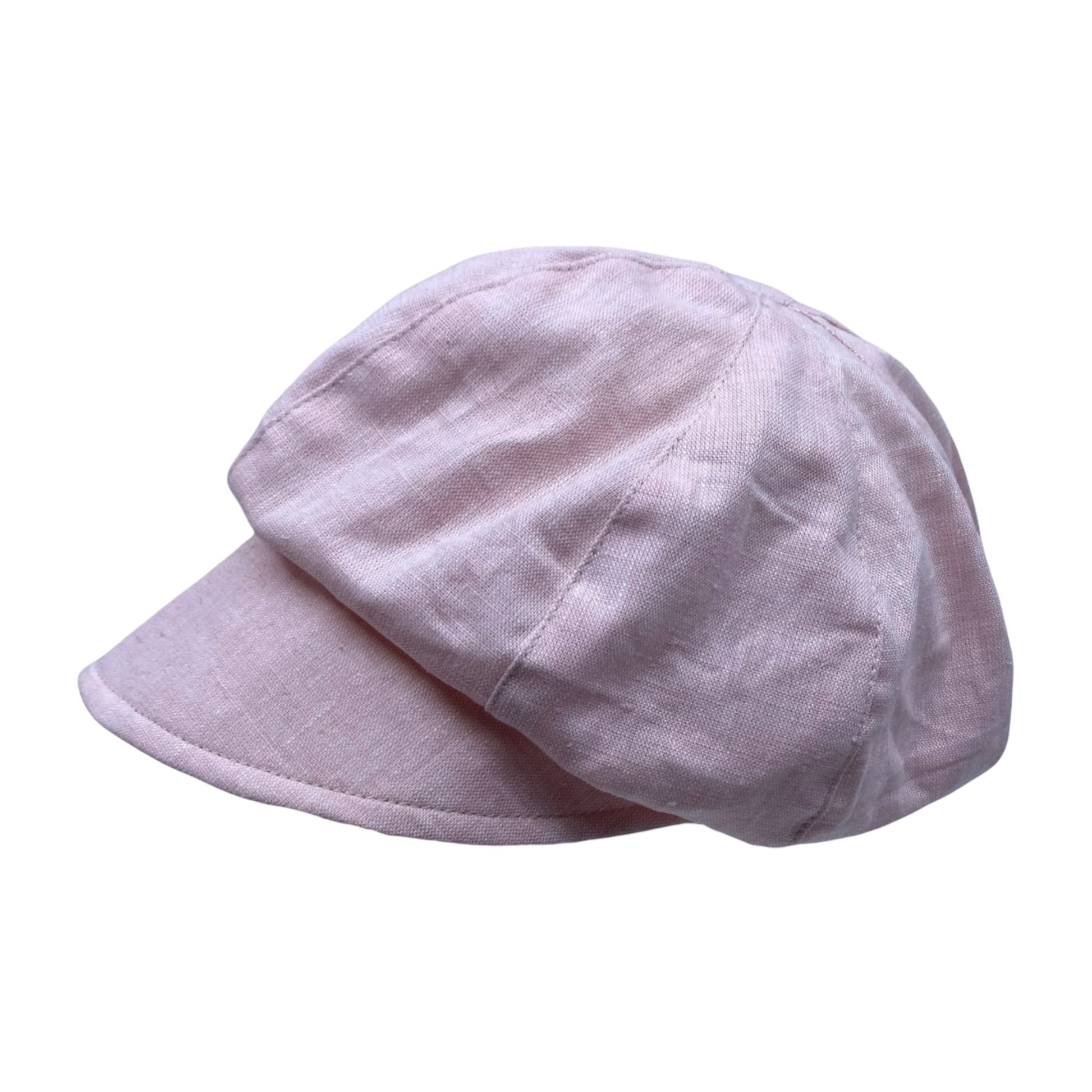 HEIDI ( rose ) | Casquette gavroche en lin - Geneviève Dostaler