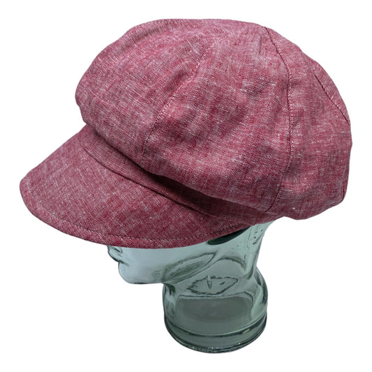 HEIDI ( rouge ) | Casquette gavroche en lin - Geneviève Dostaler