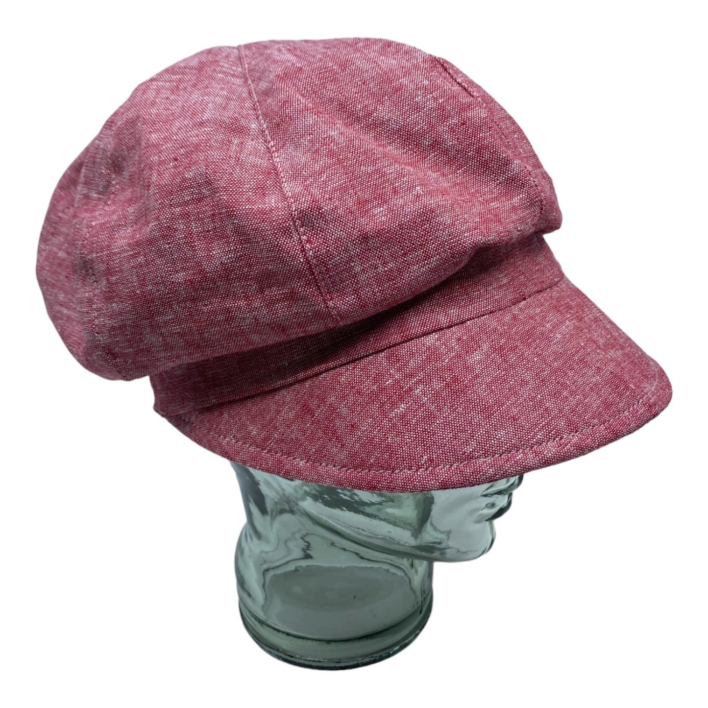 HEIDI ( rouge ) | Casquette gavroche en lin - Geneviève Dostaler