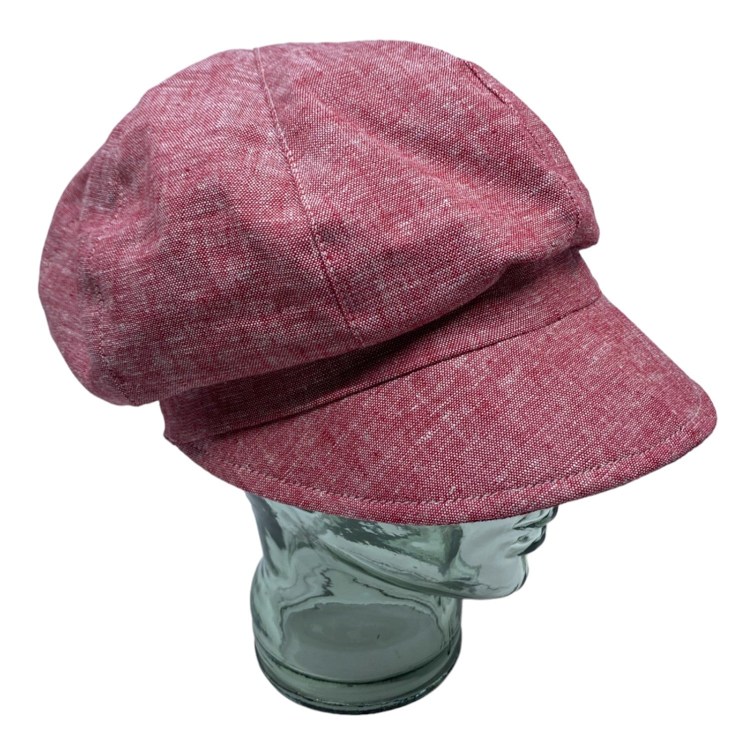 HEIDI ( rouge ) | Casquette gavroche en lin - Geneviève Dostaler