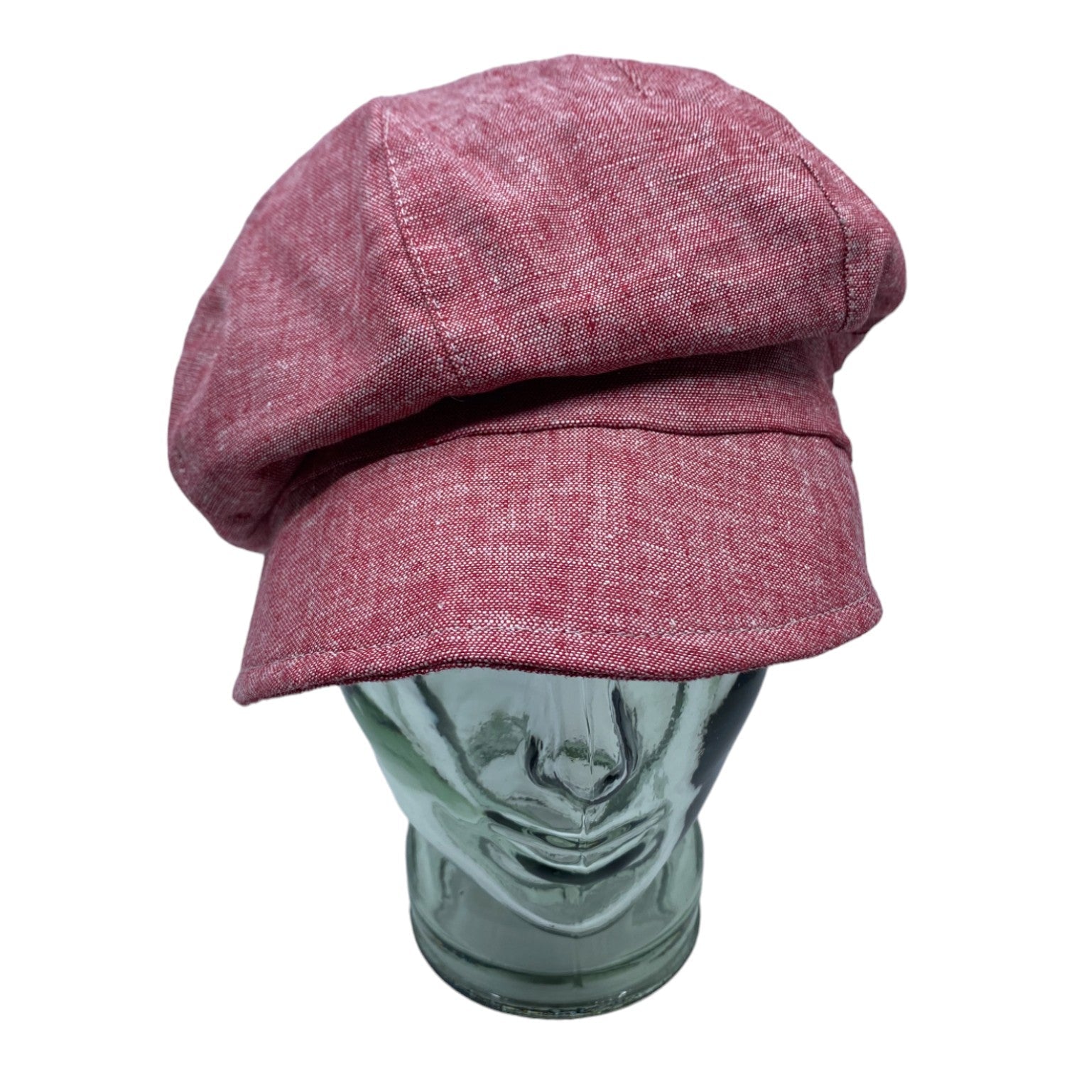 HEIDI ( rouge ) | Casquette gavroche en lin - Geneviève Dostaler