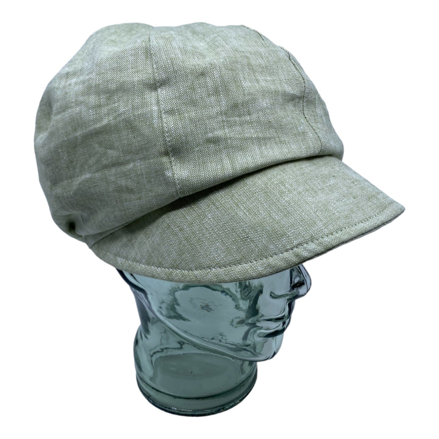 HEIDI ( vert ) | Casquette gavroche en lin - Geneviève Dostaler