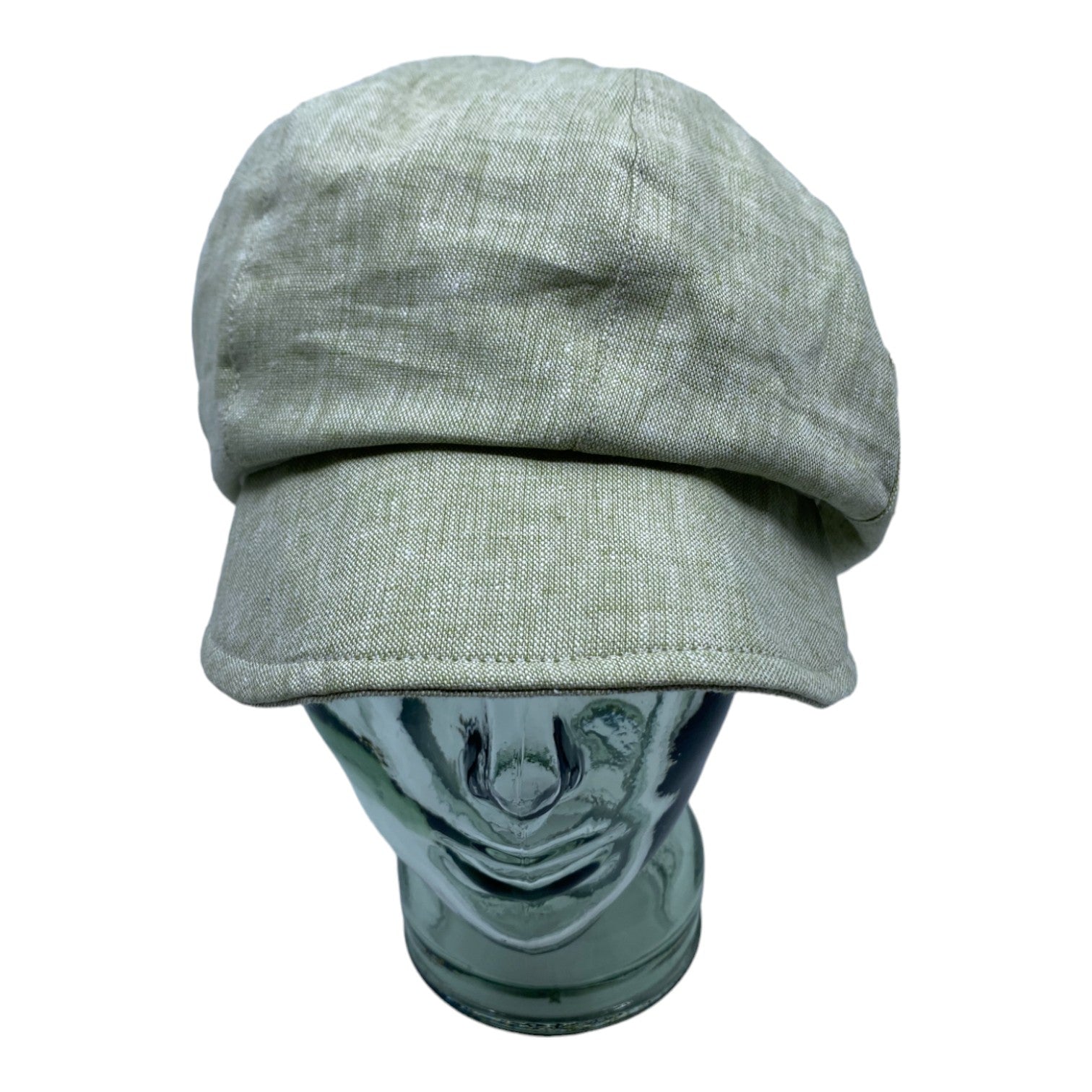 HEIDI ( vert ) | Casquette gavroche en lin - Geneviève Dostaler