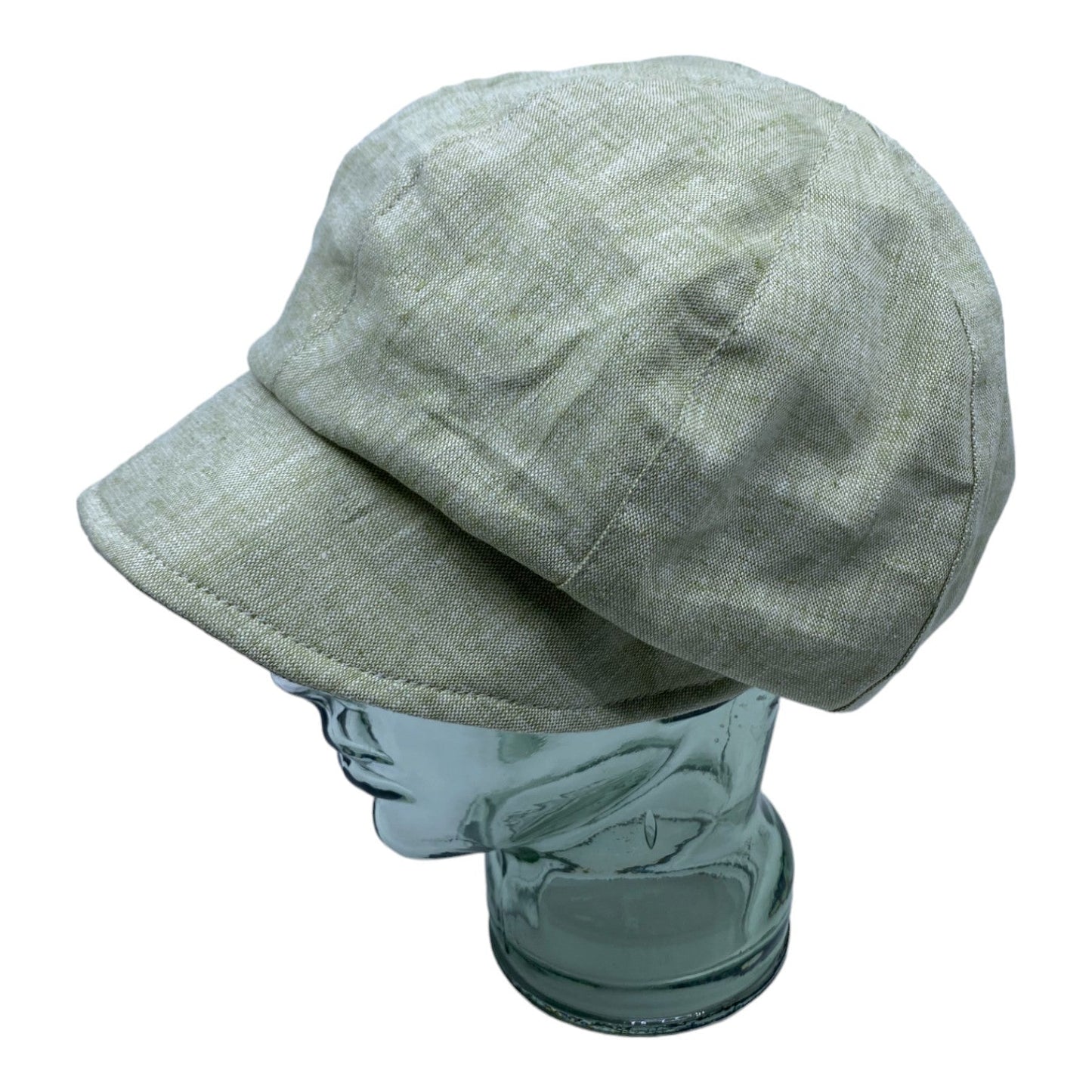 HEIDI ( vert ) | Casquette gavroche en lin - Geneviève Dostaler