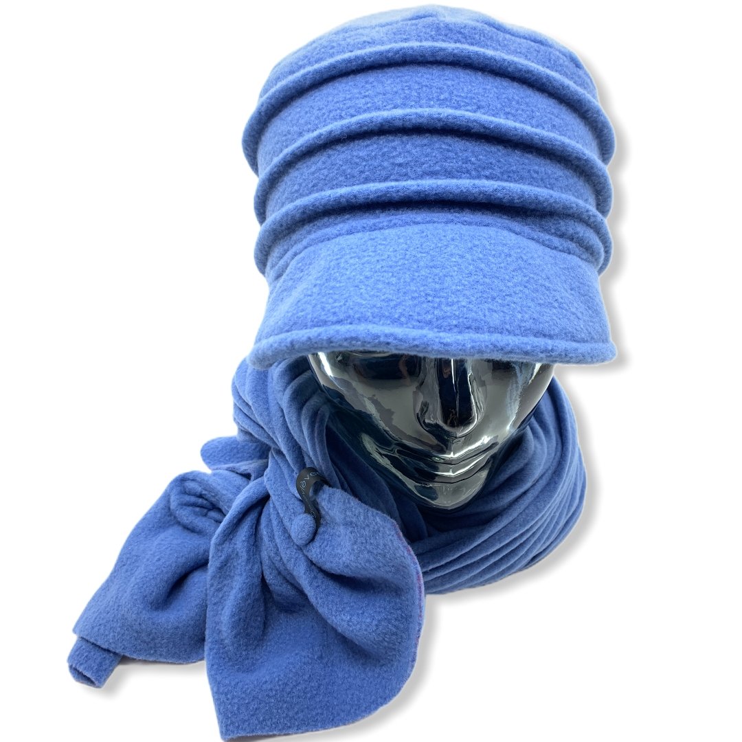 Casquette en polar | Foulard | Femme | Chapeaux | Genevieve Dostaler | Fabriqué au Canada