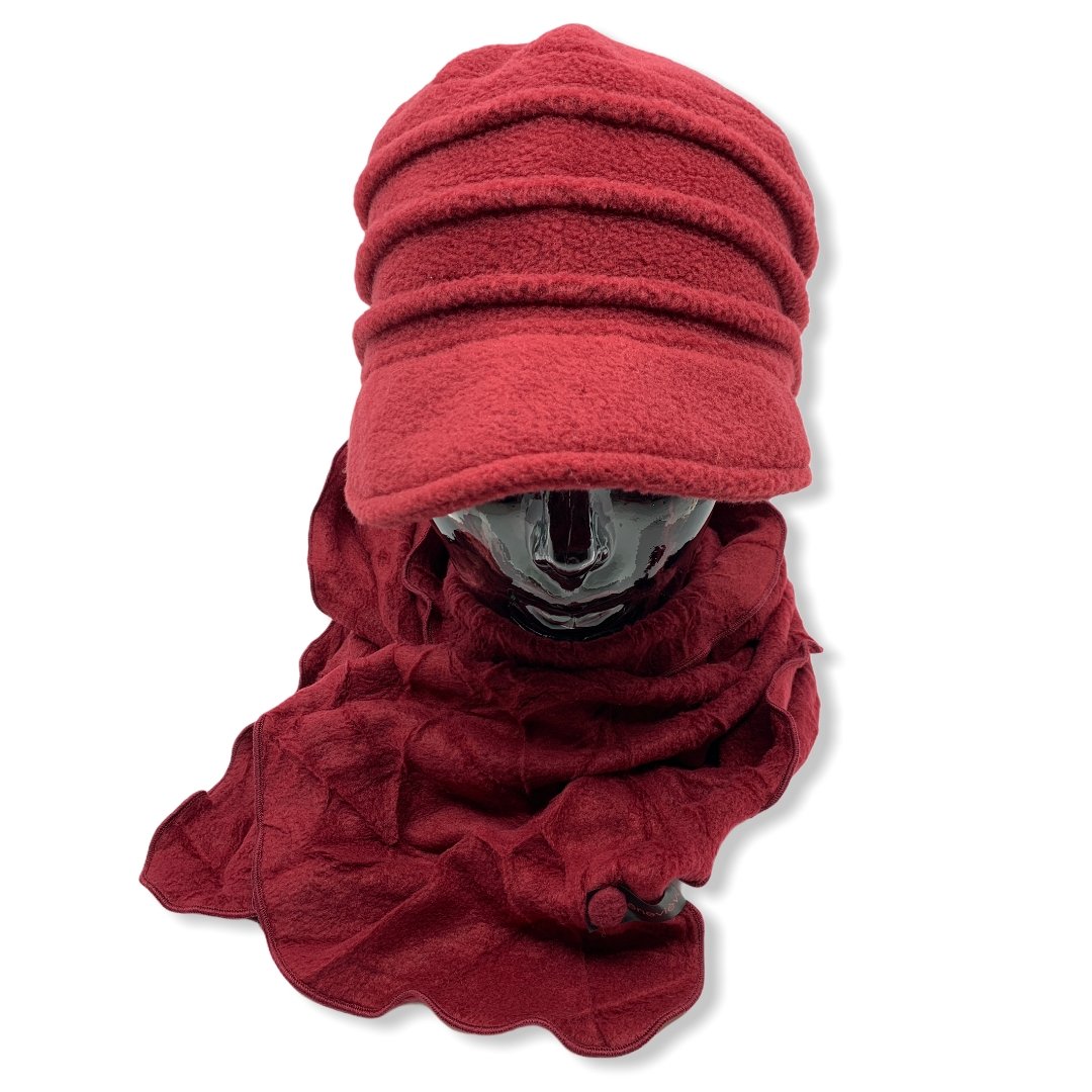 Casquette en polar | Foulard | Femme | Chapeaux | Genevieve Dostaler | Fabriqué au Canada