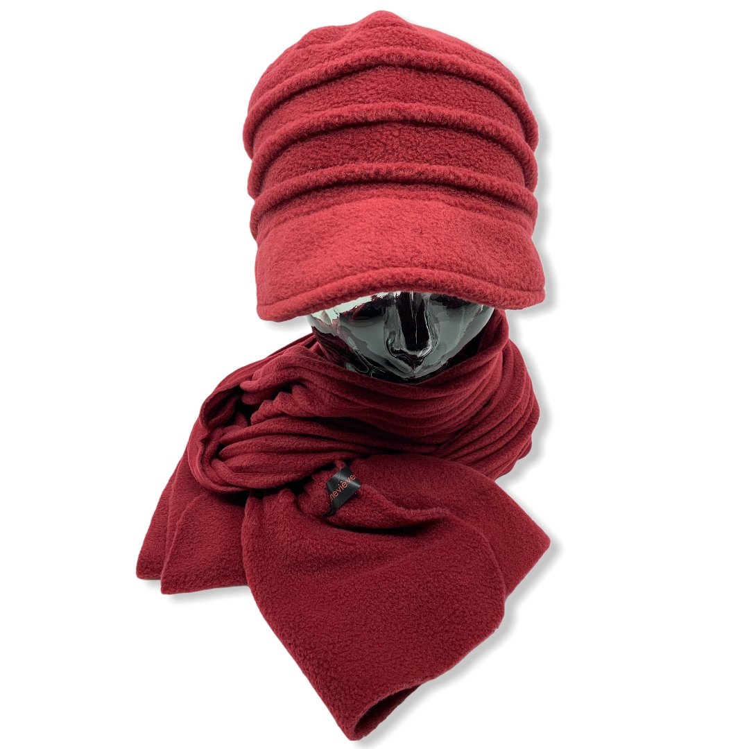 Casquette en polar | Foulard | Femme | Chapeaux | Genevieve Dostaler | Fabriqué au Canada