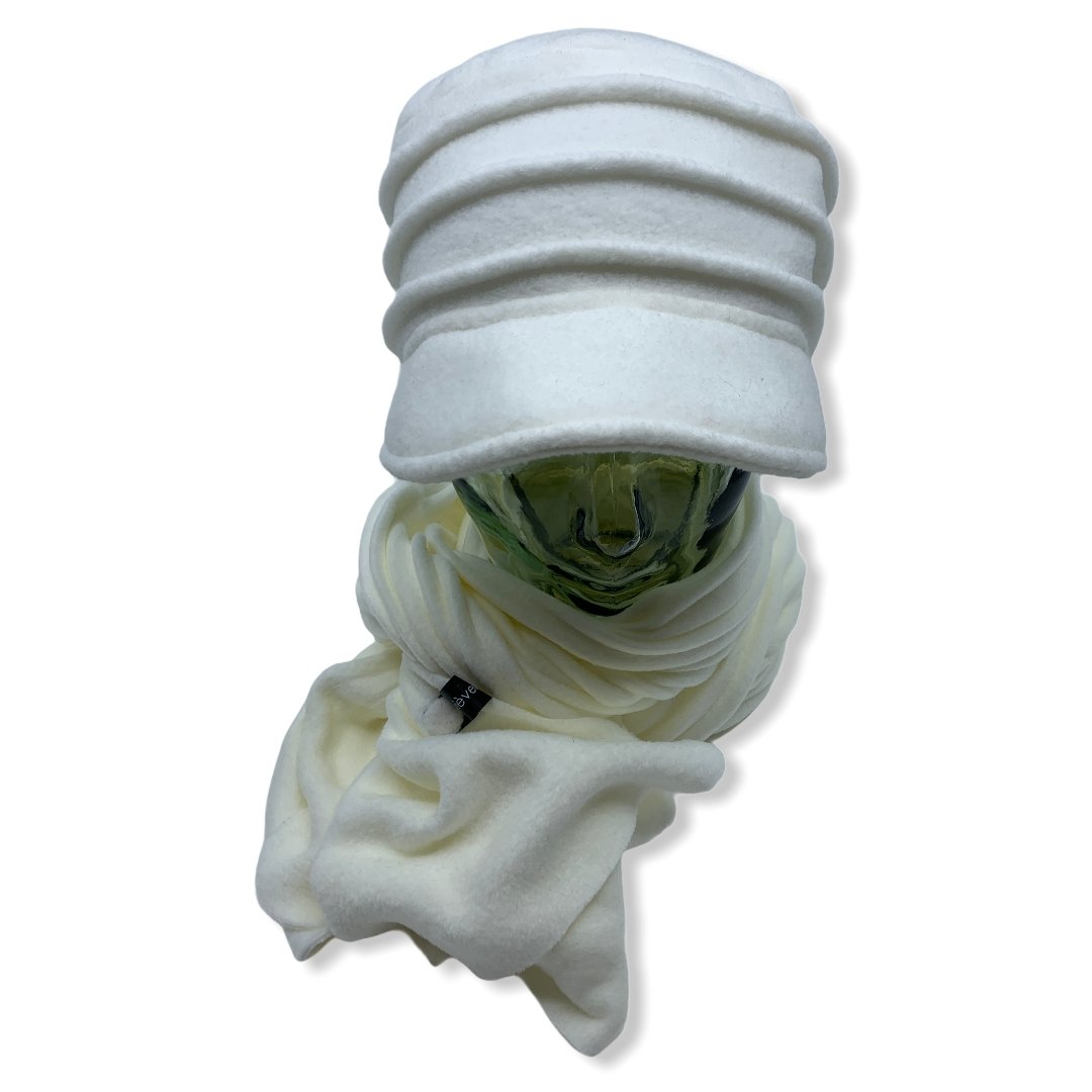 Casquette en polar | Foulard | Femme | Chapeaux | Genevieve Dostaler | Fabriqué au Canada