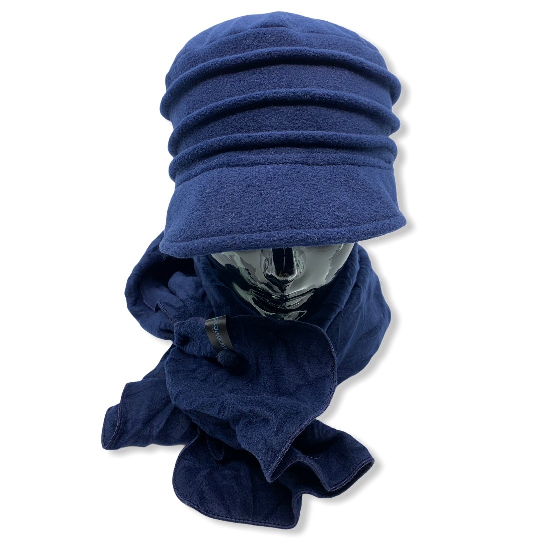 Casquette en polar | Foulard | Femme | Chapeaux | Genevieve Dostaler | Fabriqué au Canada