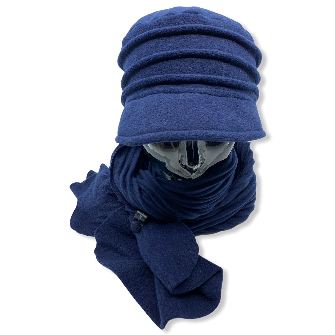 Casquette en polar | Foulard | Femme | Chapeaux | Genevieve Dostaler | Fabriqué au Canada