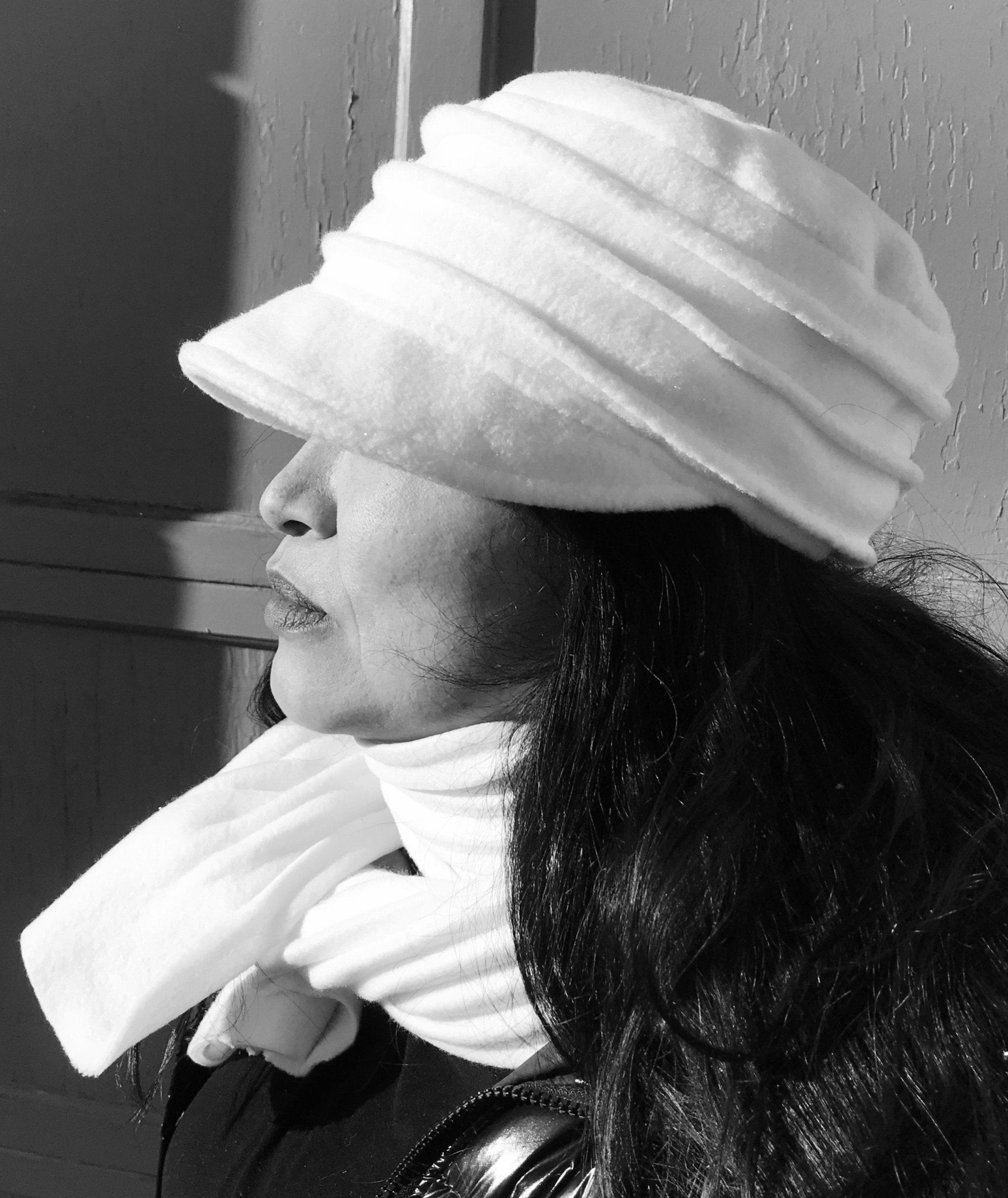 Casquette en polar | Femme | Chapeaux | Genevieve Dostaler | Fabriqué au Canada