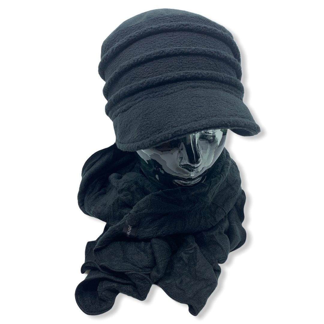 Casquette en polar | Foulard | Femme | Chapeaux | Genevieve Dostaler | Fabriqué au Canada