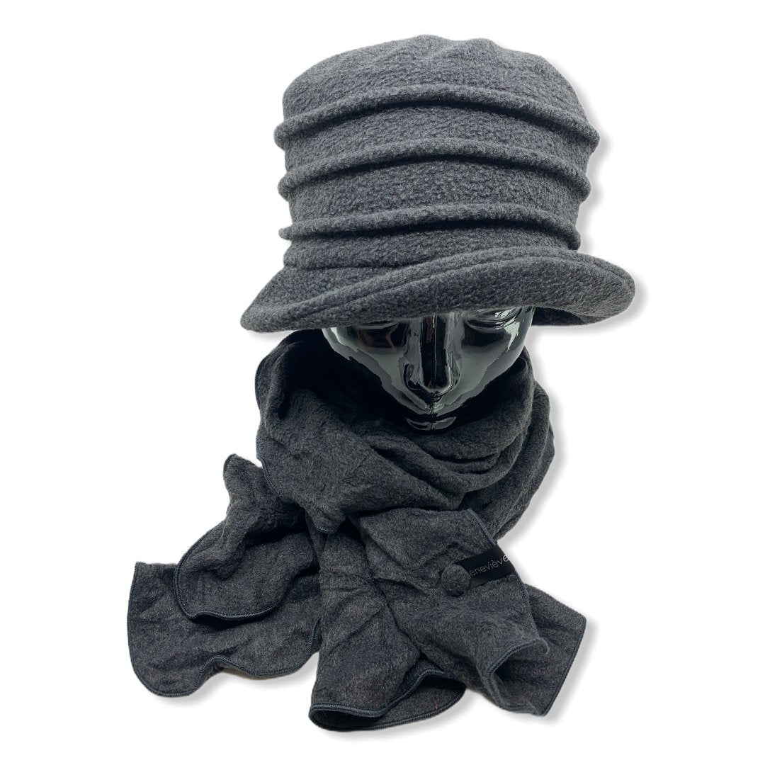 Chapeau en polar | 3 plis | Foulard | Femme | Chapeaux | Genevieve Dostaler | Fabriqué au Canada