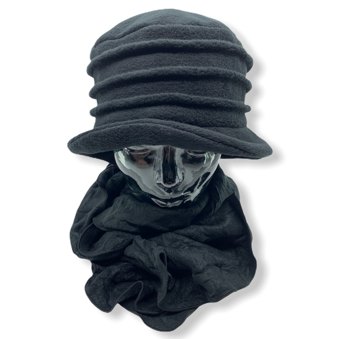 Chapeau en polar | 3 plis | Foulard | Femme | Chapeaux | Genevieve Dostaler | Fabriqué au Canada