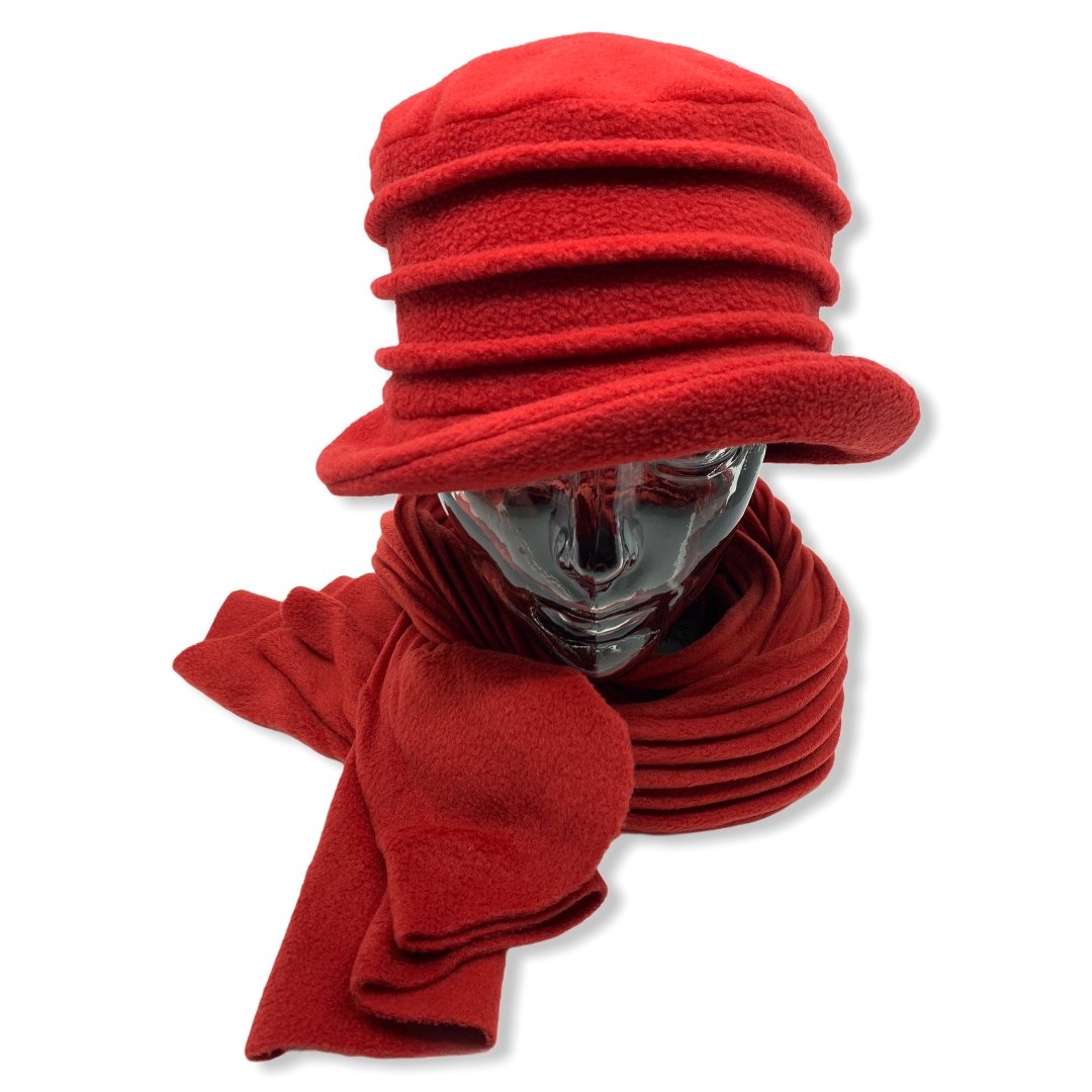 Chapeau en polar | 3 plis | Foulard | Femme | Chapeaux | Genevieve Dostaler | Fabriqué au Canada