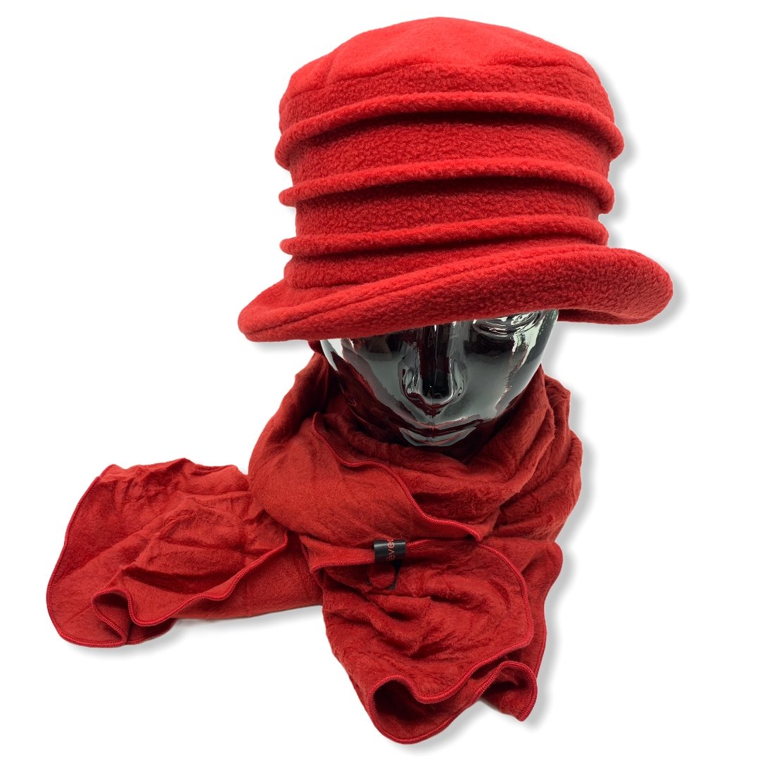 Chapeau en polar | 3 plis | Foulard | Femme | Chapeaux | Genevieve Dostaler | Fabriqué au Canada