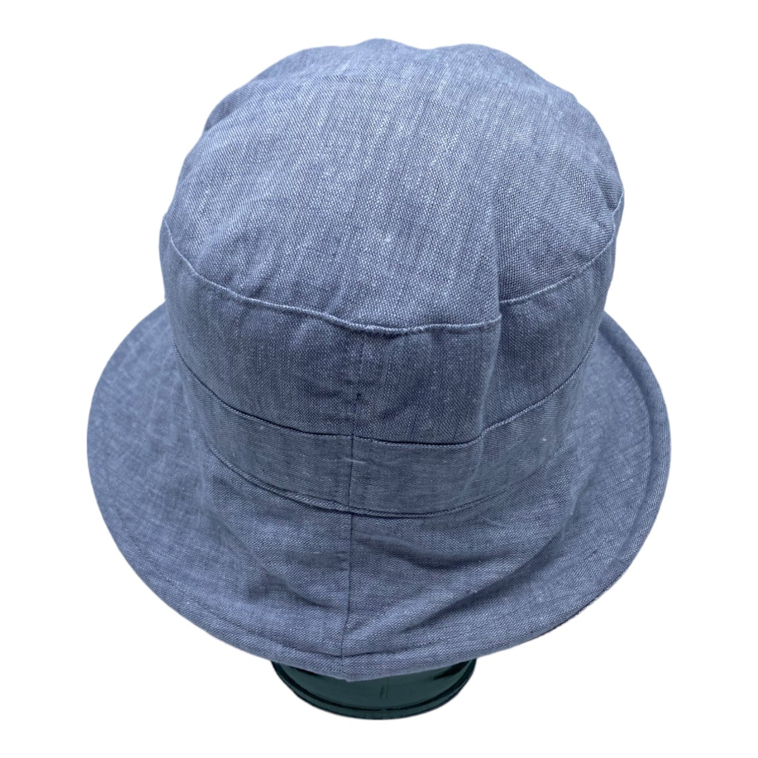 OPALE ( grey ) | Wide-brimmed linen hat - Geneviève Dostaler