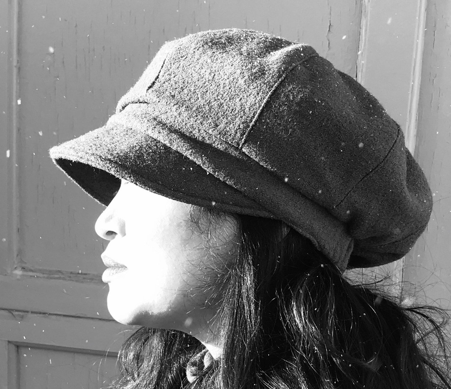 Grey Gavroche | Woman | Boiled Wool | Hats | Made in Canada | Montreal | GENEVIEVE DOSTALER