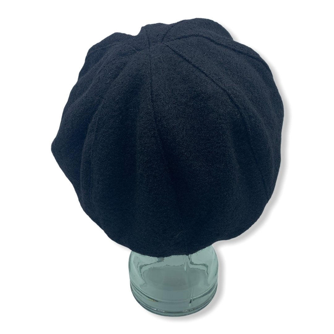 Black Gavroche|Boiled Wool|Made in Canada|Genevieve Dostaler|Hats|Montreal