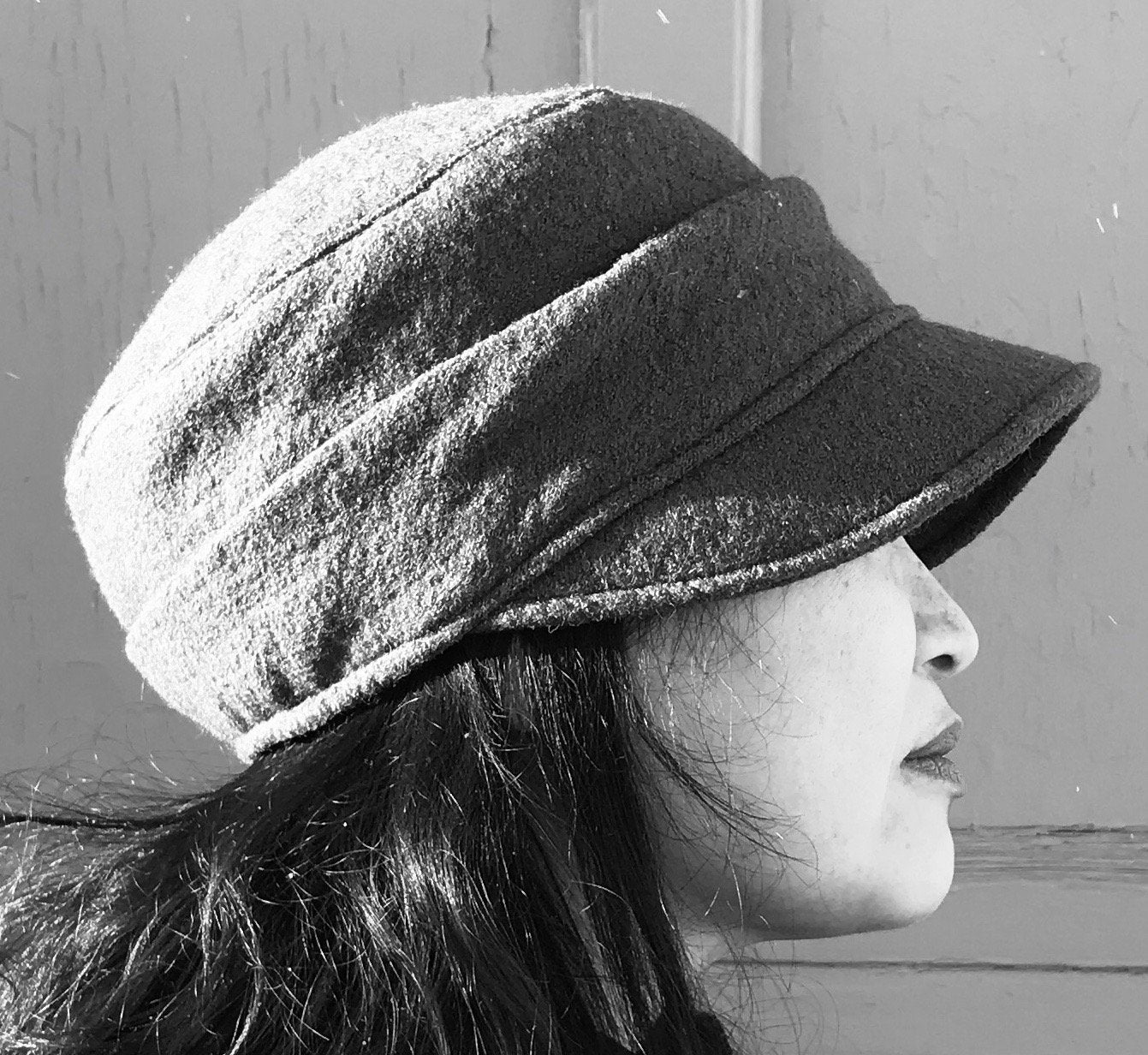 Blue Winter Cap | Boiled Wool | Made in Canada | Hats | Montreal | Genevieve Dostaler