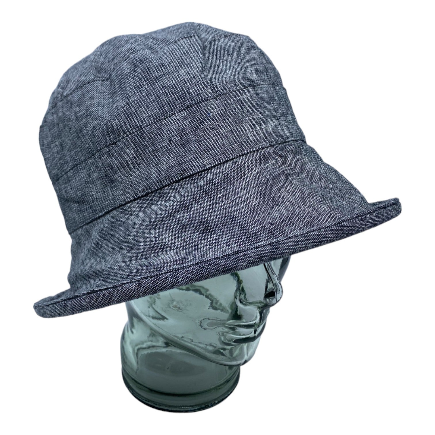 OPALE ( noir ) | Chapeau en lin à large bord - Geneviève Dostaler