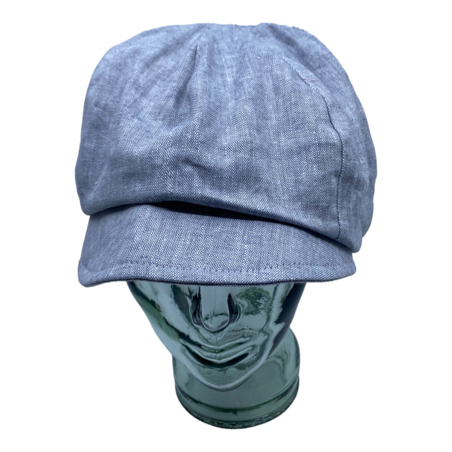 HEIDI ( gris ) | Casquette gavroche en lin - Geneviève Dostaler