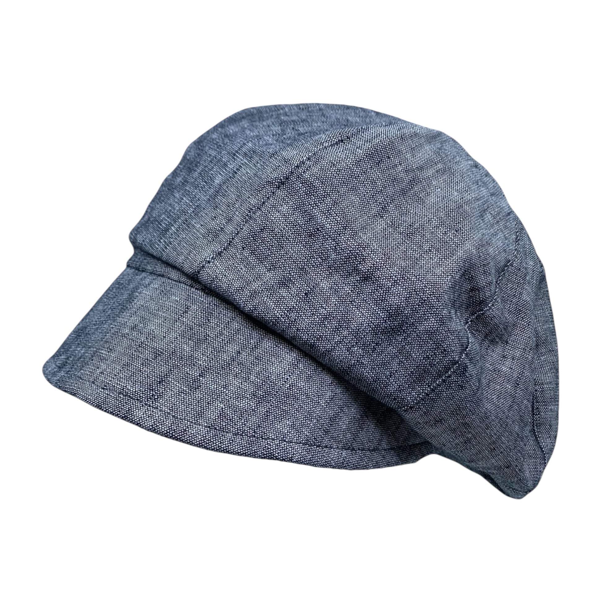 HEIDI ( noir ) | Casquette gavroche en lin - Geneviève Dostaler