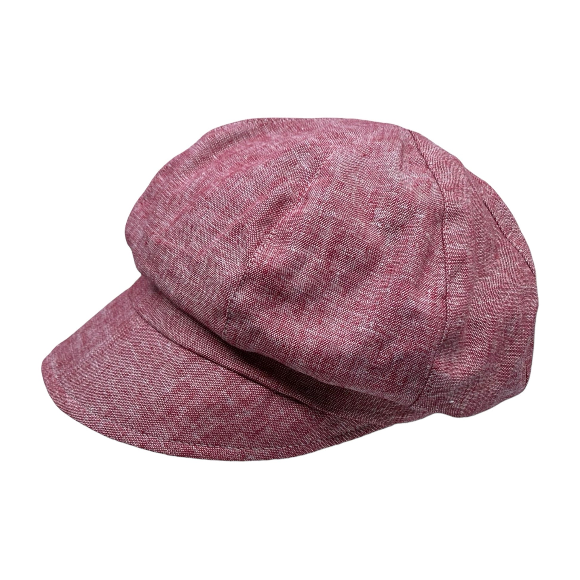 HEIDI ( rouge ) | Casquette gavroche en lin - Geneviève Dostaler
