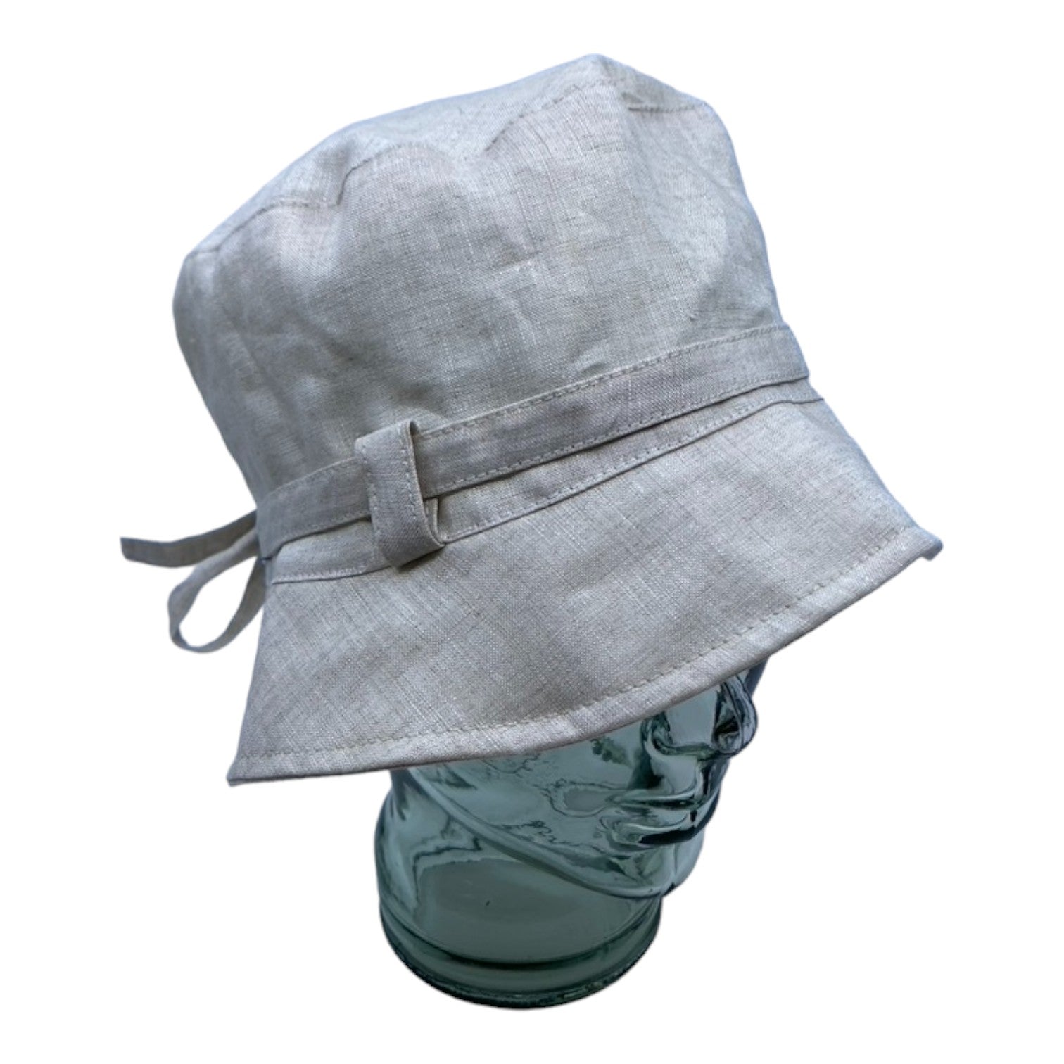 LORIE ( beige ) | Chapeau cloche avec ganse - Geneviève Dostaler