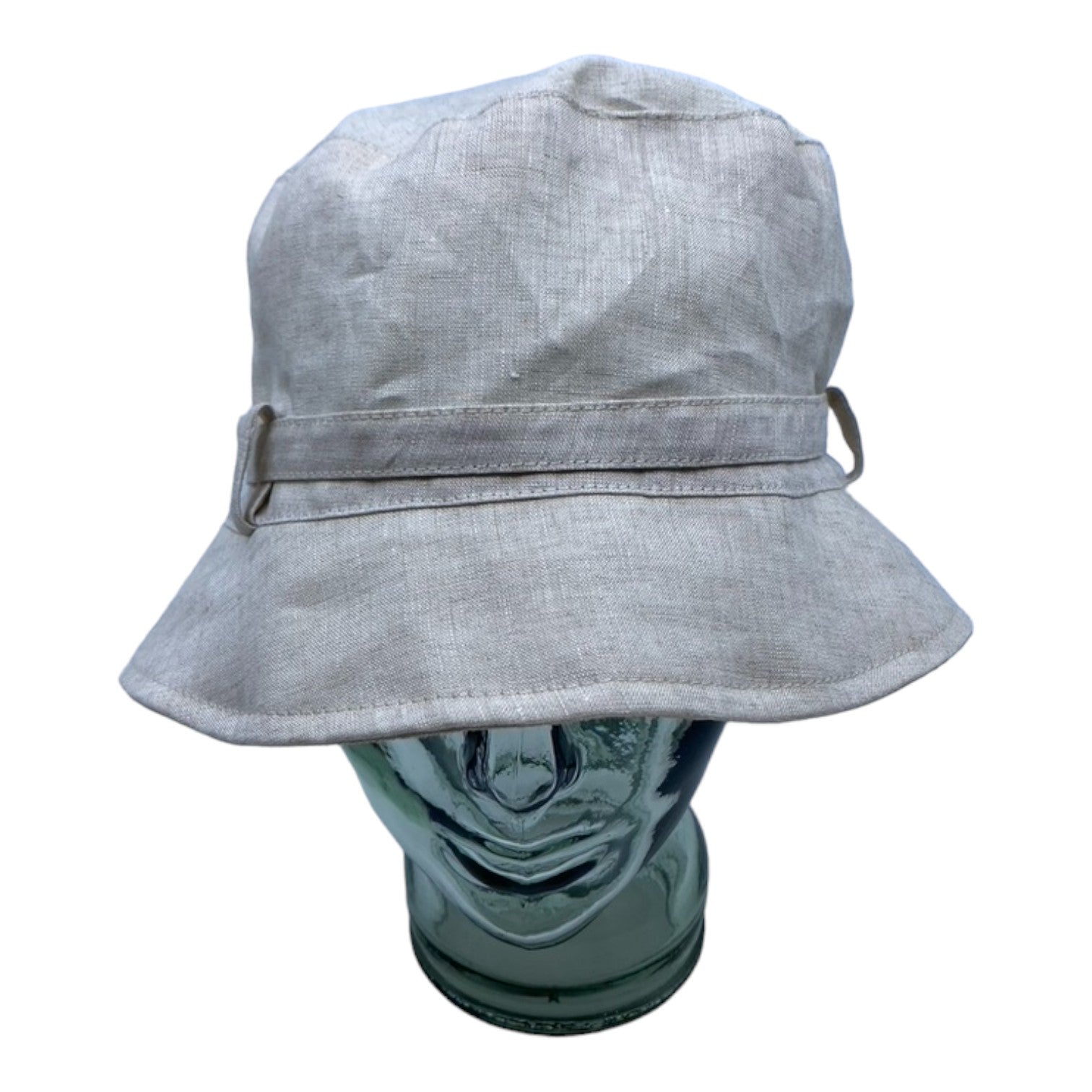 LORIE ( beige ) | Chapeau cloche avec ganse - Geneviève Dostaler