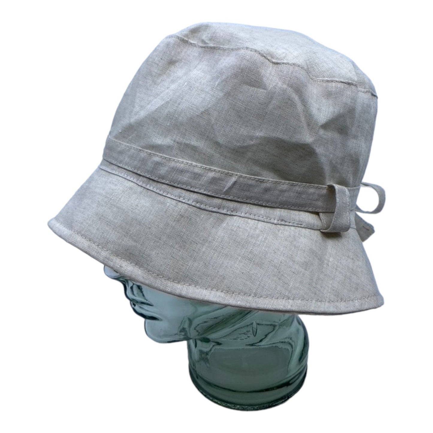 LORIE ( beige ) | Chapeau cloche avec ganse - Geneviève Dostaler