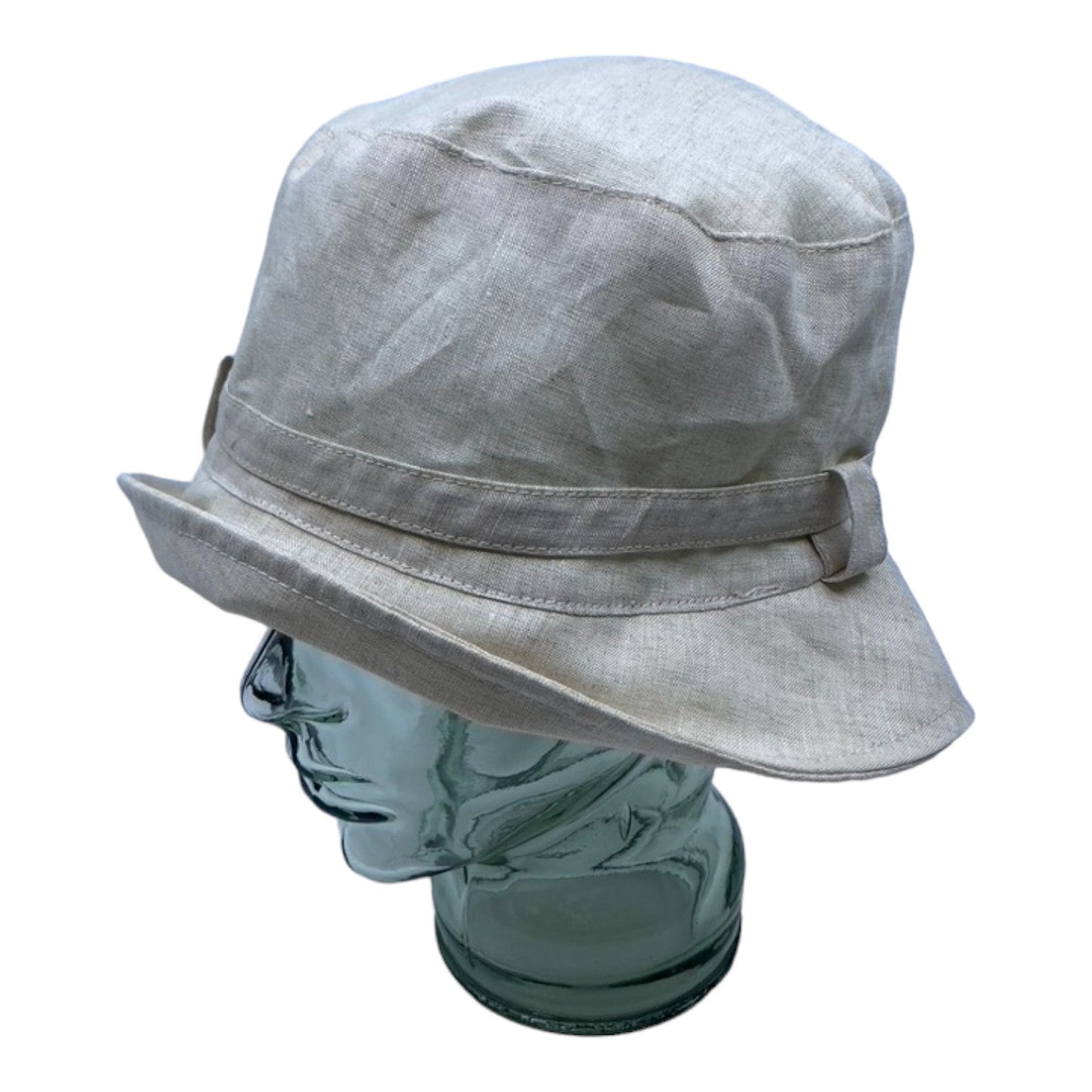 LORIE ( beige ) | Chapeau cloche avec ganse - Geneviève Dostaler