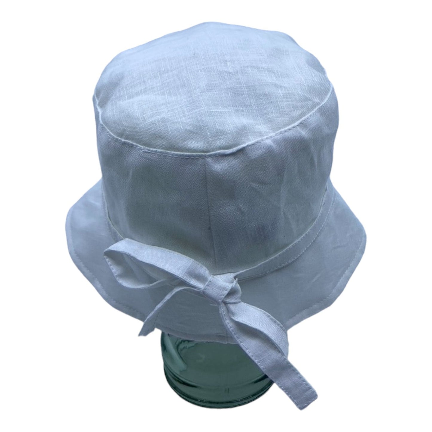 LORIE ( blanc ) | Chapeau cloche avec ganse - Geneviève Dostaler