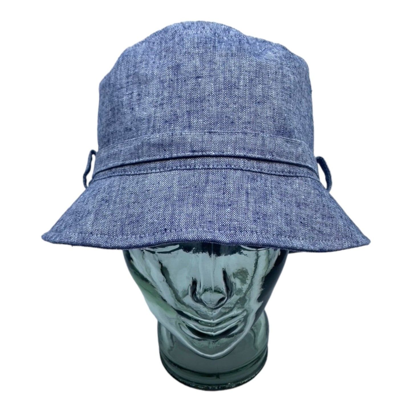 LORIE ( bleu ) | Chapeau cloche avec ganse - Geneviève Dostaler
