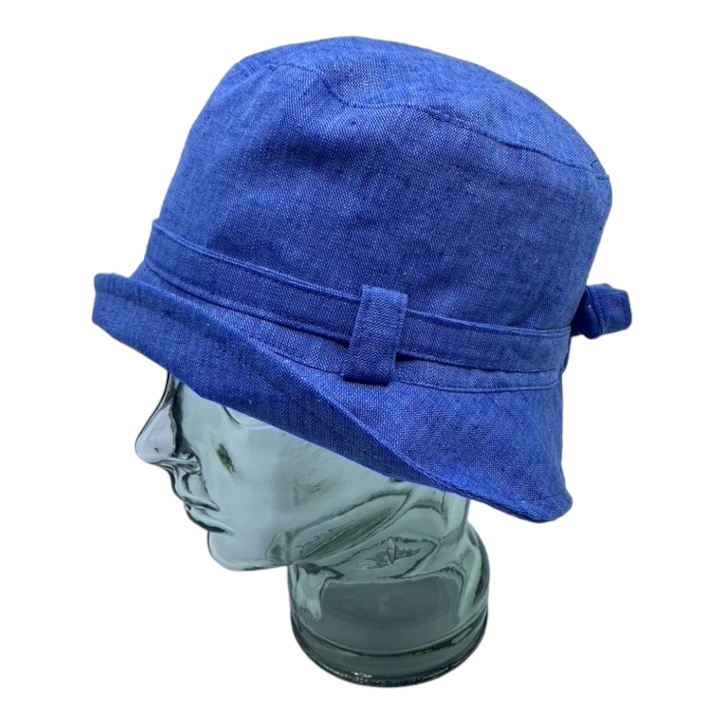 LORIE ( bleu royal ) | Chapeau cloche avec ganse - Geneviève Dostaler