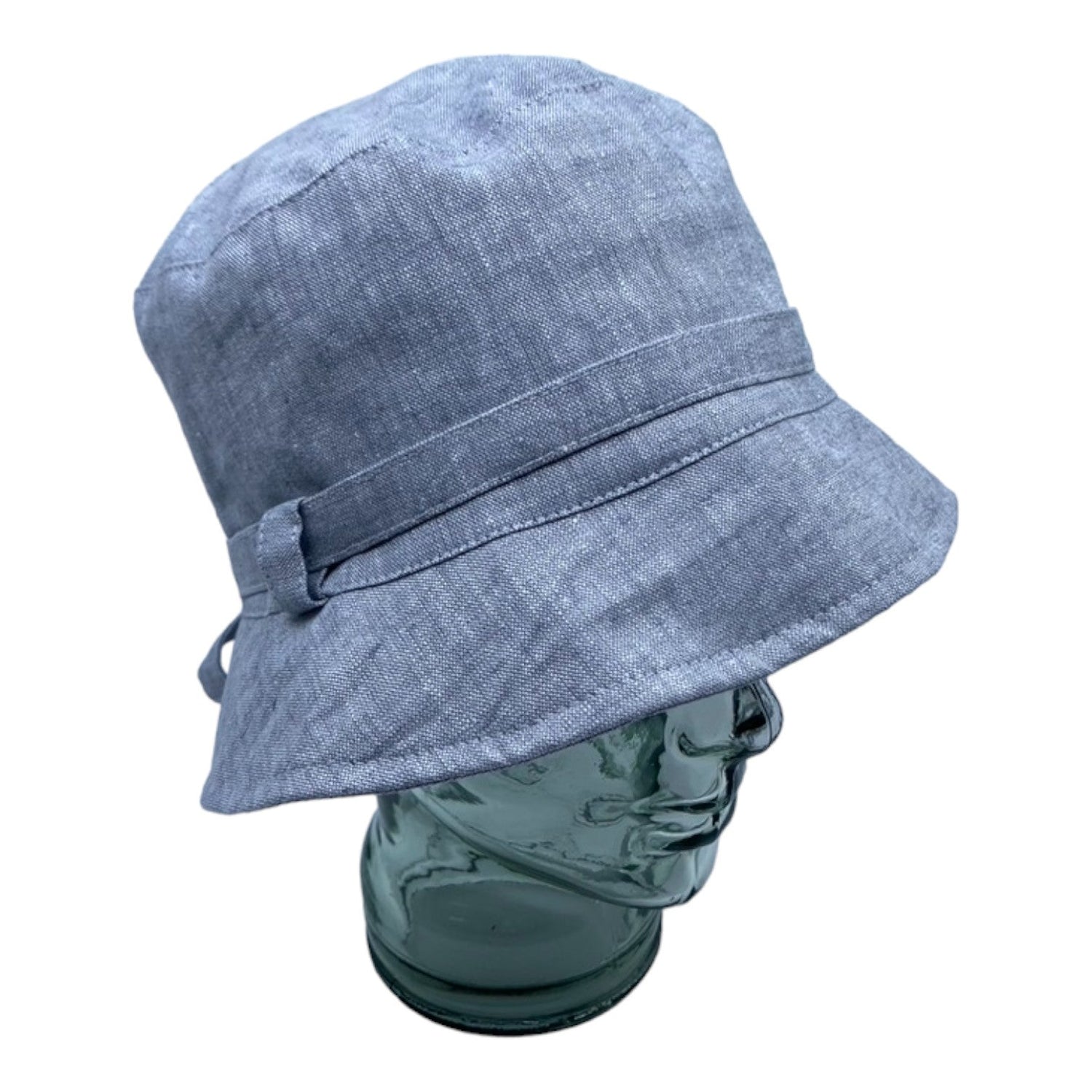 LORIE ( gris pâle ) | Chapeau cloche avec ganse - Geneviève Dostaler