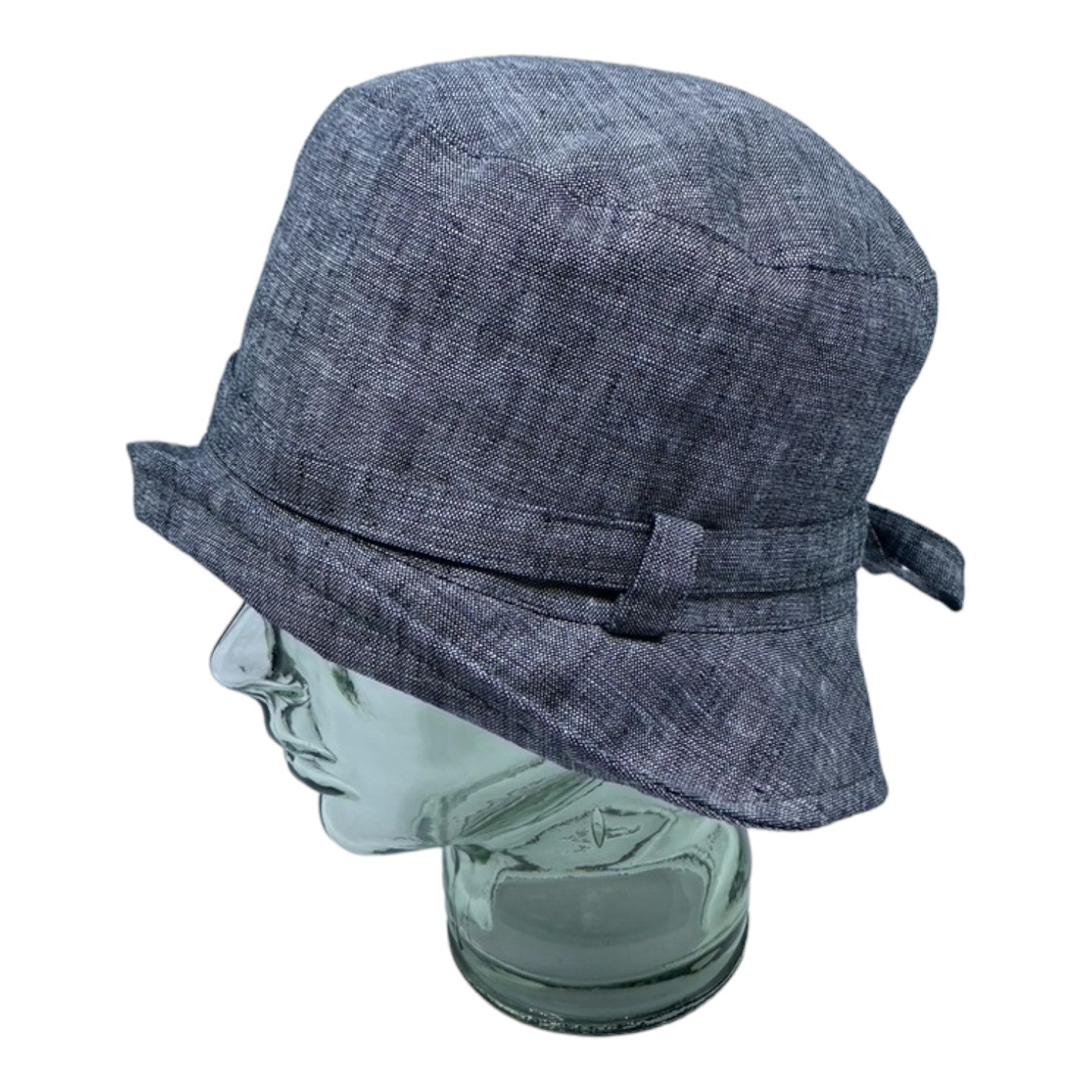 LORIE ( noir ) | Chapeau cloche avec ganse - Geneviève Dostaler