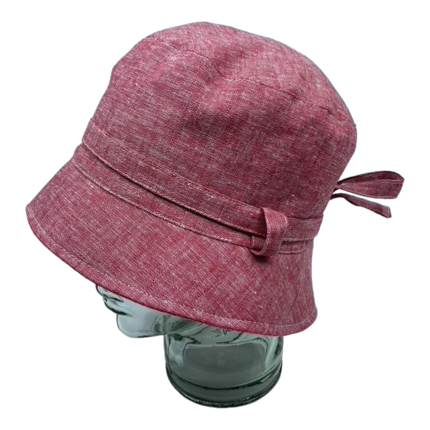 LORIE ( rouge ) | Chapeau cloche avec ganse - Geneviève Dostaler