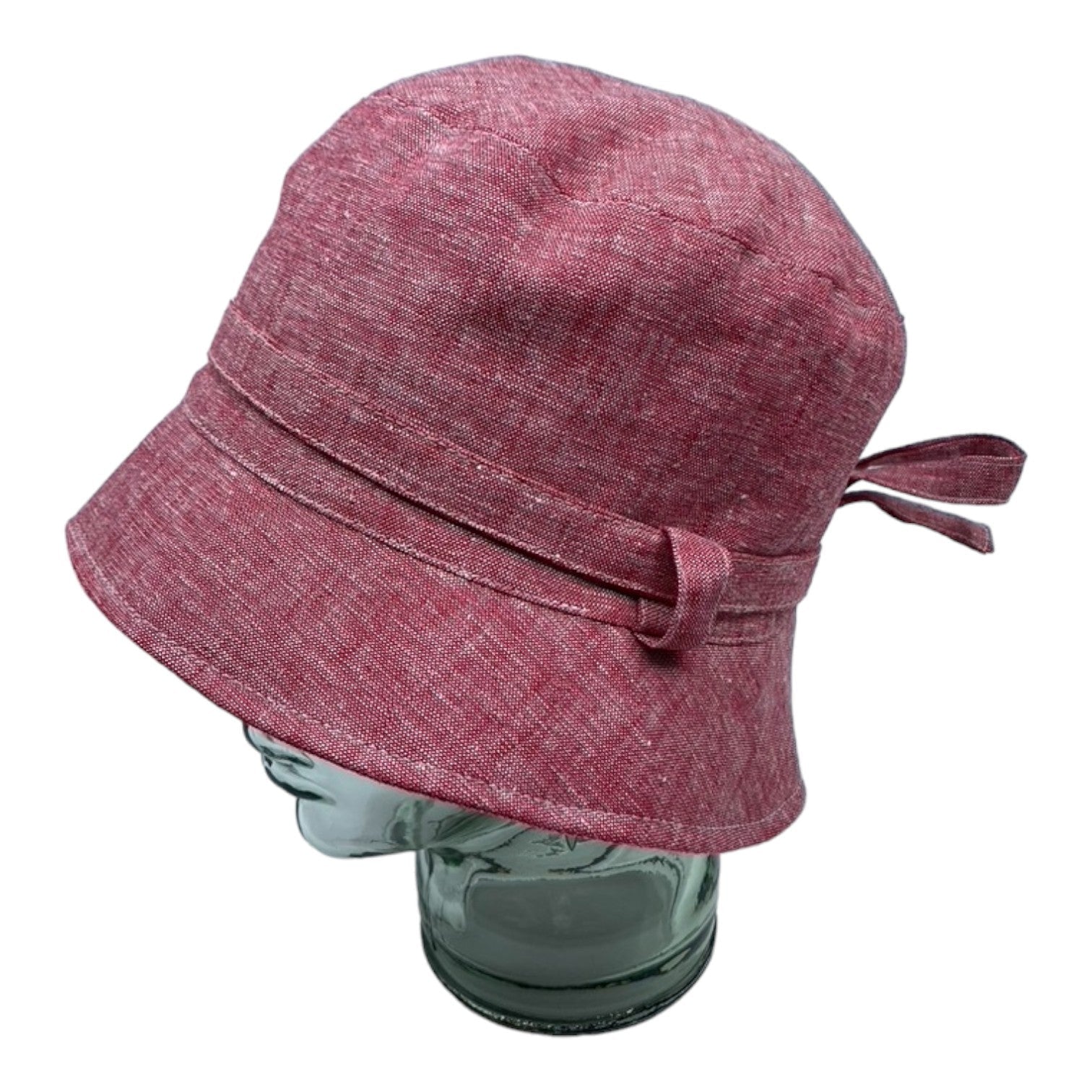 LORIE ( rouge ) | Chapeau cloche avec ganse - Geneviève Dostaler