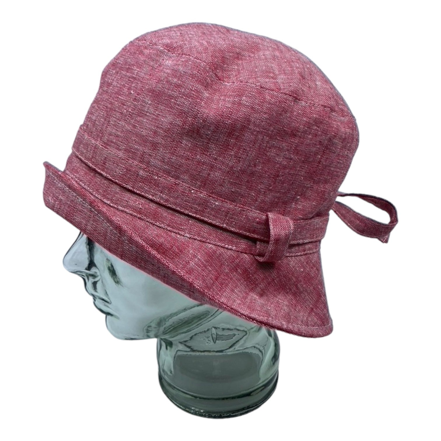 LORIE ( rouge ) | Chapeau cloche avec ganse - Geneviève Dostaler