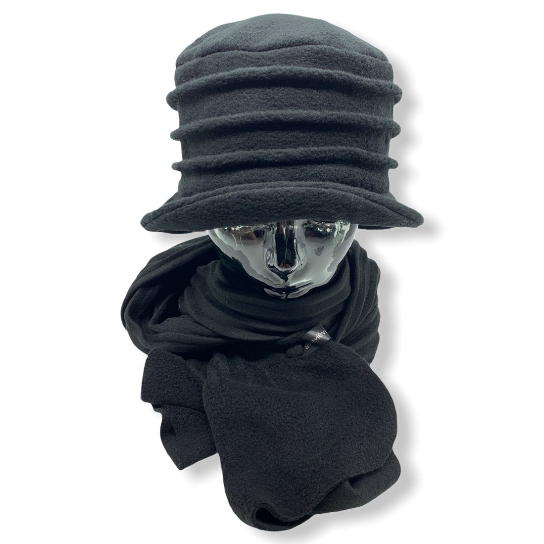 Chapeau en polar | 3 plis | Foulard | Femme | Chapeaux | Genevieve Dostaler | Fabriqué au Canada